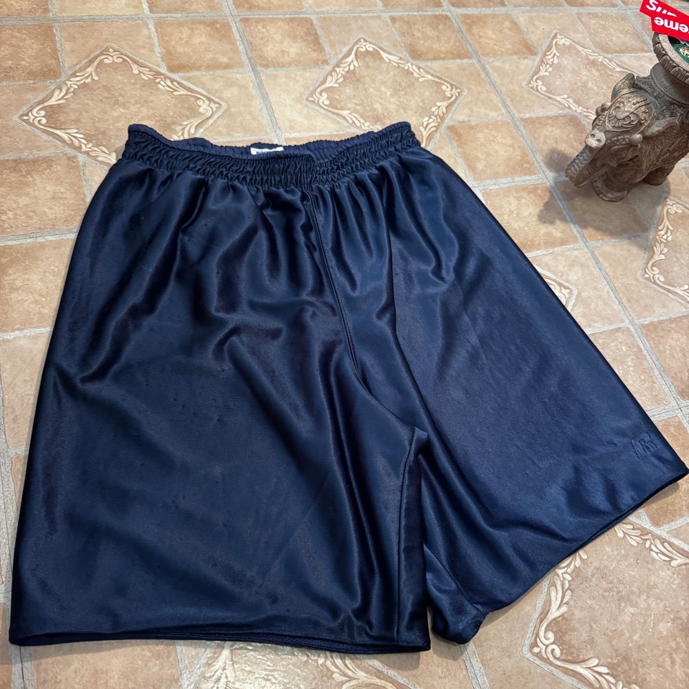 Vintage Russell Athletic Mesh Shorts - Navy Blue - Size Medium